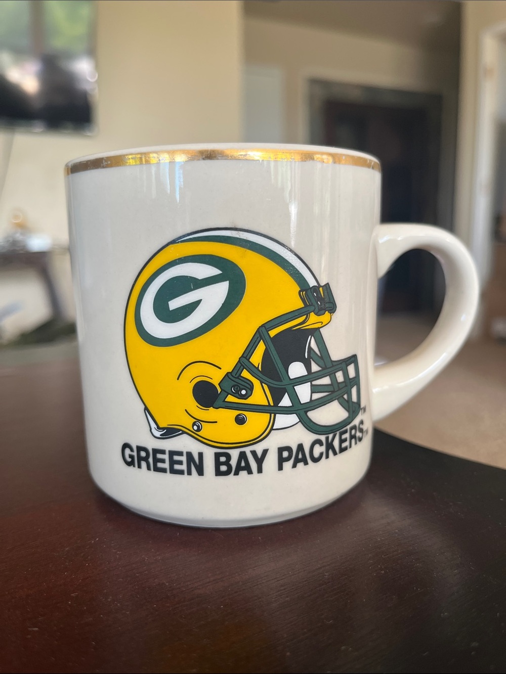 Gold and White Ceramic Coffee Mug - Official Team Design